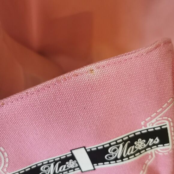 MA*RS Pink Tote Bag Canvas Gyaru Gal Style Sugar Gloss Pink Rare Japan Harajuku